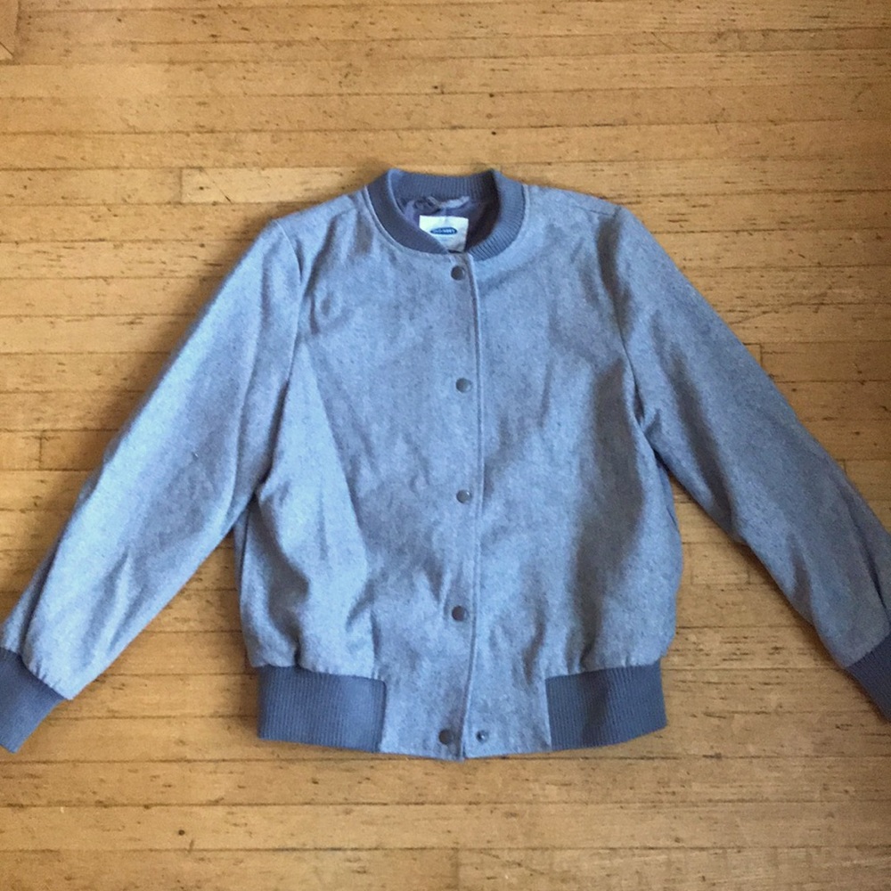 Old navy grey bomber jacket
